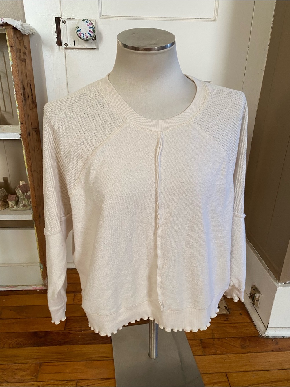Altar'd State Cream Knit Top
